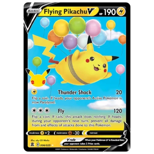 Flying Pikachu V - Celebrations